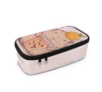 COEQINE Capybara School Pencil Case for Girls Lightweight Large Roomy Pencil Case Pouch Big Capacity Pen Case with Wesh Large Stationery Storage Bag with Handle