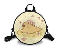 COEQINE Capybara Shoulder Bag for Women Leather Women's Crossbody Purse for Woman Cell Phone Cross Body Bag Mini Backpack Purse Pouch Mini Satchel