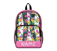 COEQINE Clear Backpack for Girls Pink Kids School Bag for Elementary Middle-School Soccer Printed With Padded Straps Custome Name Backpack for Kids 12+ for Outdoor Activities,43.5x36x18 cm