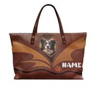 COEQINE Custom Tote Bag for Women Leather Purses for Womens Top Handle Vegan Leather Shoulder Hobo Bucket Handbag with Zipper Large Sling Bag Personalized Church Bag for Work Picnic Hiking Shopping