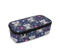 COEQINE Cute Animal Pencil Box for Girls Large Pencil Case Large Capacity Pencil Pouch Pen Bag with Koala Animal Pattern Cute Pen Pencil Bag for School Teen Girls Boys