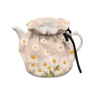 COEQINE Daisy Flora Tea Cozy,Spring Floral Print Tea Cozy Dust Cover For Tea Pot Coffee Dust Cover Durtable Home Decor