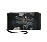 COEQINE Dragonfly Wallet for Men Leather Slim Cell Phone Coin Purse Change Purse Wallets Multi-Functional Handbag for Adfult Lightweight Minimalist Wallet