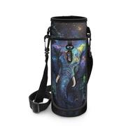 COEQINE Elephant Water Bottle Holder for Kids Galaxy Fit Hot Insualted Themed Water Bottler Carrier Bag for Boys with Strap Travel Phone Sling Bag for Sport Hiking