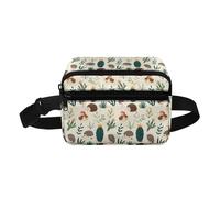 COEQINE Fanny Pack for Girls 10-12 Cartoon Hedgehog Cactys Children Waist Pack with Zipper Pocket for Travel Casual Hiking Camping Lightweight Machine Washable Small Crossbody Kids Girls Sling Bag