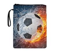 COEQINE Football Book Sleeve Cover,Boys School Book Protector, Fashion Soccer Pattern Book Covers for Paperbacks
