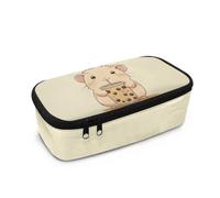 COEQINE Girls School Pencil Case Capybara Print Pens Pencils Rubbers Stoage Bag for Kids Large Capacity Pen Pouch Bags for School Supplies Office College