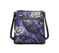 COEQINE Gothic Crossbody Bags for Women's Hobo Shoulder Bag Leather