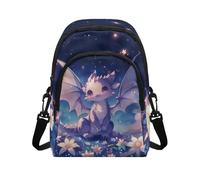 COEQINE Gragon Crossbody Bag Small Shoulder Bags For Womens with Removable Straps Lightweight Purses For Women Travel Multifunctional Compartment Daypack Tote Handbags