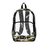 COEQINE Green Clear Backpack for Boys 5-7-8-12 Kids Bookbags for School See Through Pvc Durtable Cool Green Bookbag for Kids Middle Highschool Mesh Beach Bag