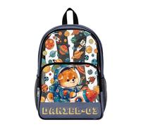 COEQINE Heavy Duty Clear Backpack For School Boys Themed School Bag for Kids 8-12 Astronaut Corgi Blue Space Kids' Backpacks for Middle Highschool for College Workplace Security,43.5x36x18 cm