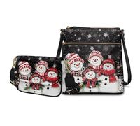 COEQINE Hobo Crossbody Bags For Women Travel Leather Purse Tote Bag for Woman Wateproof Large Christmas Tote Bags For Woman with Guitar Strap Bucket Stachel Multipurpose Daypacks 2 Piece