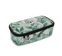COEQINE Koala Pencil Case for Girls Light Green Cute Pen Slot Organizedr Makeup Bag for Travel Kids Cosmetic Bag Case for Teen Back to School