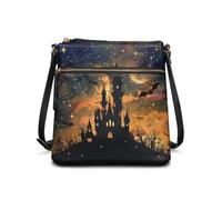 COEQINE Leather Crossbody Purses For Women Large Tote Bag Skull Rose Dark Bucket Handbag Bag Leather Shoulder Bag Gothic Romantic Edge Night Out