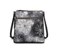 COEQINE Leather Purses For Ladie Large Tote Bag Black Cat Purple Night Bucket Handbag Bag Leather Shoulder Bag Enchanted Evening Glam Accessory