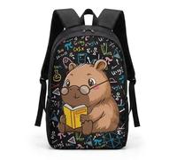 COEQINE Owl Printe Backpack for Kids School Bag 3rd Grade Lightweight Backpack For School Boys 6-7 Year Large Book Black Math Bookbag For Children Secondary School Laptop Rucksack Handbag