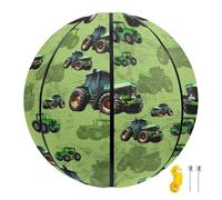 COEQINE Personalized Basketball Gifts for Team Custom Name Neon Sign Customized Basketballs Green Vehicle Printed Streetball for Fans and Enthusiasts, Size 5