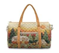 COEQINE Quilted Duffle Bag for Women Travel Quilted Tote Bag Large Car