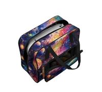 COEQINE Sewing Machine Storage Case Adventure Ready Tote with Galaxy Print Big Capacity Organizer for Sewing Machines and Accessories