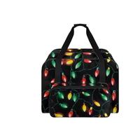 COEQINE Sewing Supplies and Accessories Lightweight Sew Machine Carrying Case Tote Bag with Top Handles Durtable Universal Storage Pouch with Pocket Suitable for Most Standard,Xmas Elf