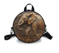 COEQINE Small Crossbody Bag for Women Travel Waterproof Soft Pu Fabric Elephant Women's Shoulder Bag for Work Shoulder/Backpack for Portable Leather Cell Phone Book Handbag Mini Purse Rucksack