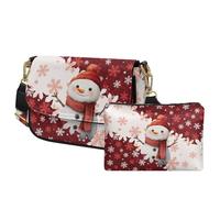 COEQINE Small Crossbody Bags For Women Travel Anti Theft Christmas Purses for Womens Leather Ladies Sling Bag Waterproof Purse and Handbags Set 2 Pcs for Travel