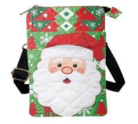 COEQINE Small Phone Pouch for Women Crossbody Travel Cross Body Bag Xmas Santa Green Shoulder Bag Sling Bags for Womens Girls Casual Travel Multipurpose Daypacks