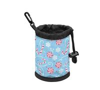 COEQINE Treat Pouches For Pet Training Drawstring Floral Dog Training Treats Bulk Bag Clip On Puppy Travel Poop Storage for Walking