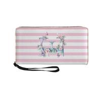 COEQINE Wallet Women Butterfly Initial Name Leather Cell Phone Purse with Wristlet Waterproof Clutch Purses for Woman Travel