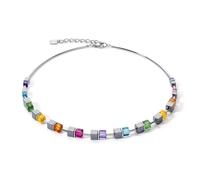 Coeur De Lion Cube Story Colour Couple Hematite Rainbow Necklace 41+6cm