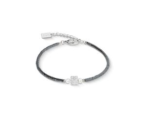 Coeur De Lion Edge & Grace Anthracite-Silver Bracelet 0.2cm, 17.5cm + 3cm