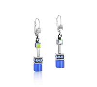 Coeur De Lion GeoCUBE Cobalt Blue Drop Earrings 0.6 x 4cm