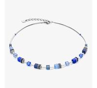 Coeur De Lion GeoCUBE Iconic Lite Blue Multi Stone Necklace 2800/10-0700