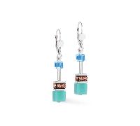 Coeur De Lion GeoCUBE Iconic Magic Silver Drop Earrings 0.6 x 4cm