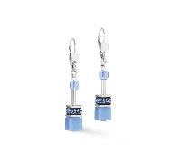 Coeur De Lion GeoCUBE Iconic Mono Blue Drop Earrings 0.6 x 4cm