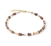 Coeur De Lion Geocube Iconic Precious Brown Necklace 42+6cm