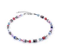 Coeur De Lion Geocube Iconic Silver Royal Necklace 0.6cm, 42cm + 6cm