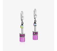 Coeur De Lion GeoCUBE Pink Layer Drop Earrings 2838/20-1520