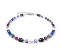 Coeur De Lion GeoCUBE Precious Statement Blue Moon Necklace 0.8cm, 44.5cm + 6cm
