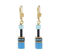 Coeur De Lion Couer De Lion Geocube Multicolour Rainbow Gold Tone Drop Earrings 4cm