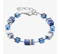 Coeur De Lion Ladies GeoCUBE Sodalite & Haematite Blue Bead Bracelet 4017/30-0700