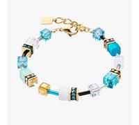 Coeur De Lion Ladies GeoCUBE Turquoise Square Crystal Bracelet 2838/30-0616