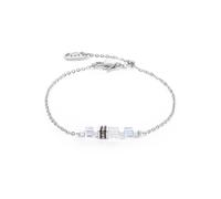 Coeur De Lion Silver Clear Mini Cubes Bracelet - Silver