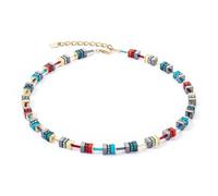 Coeur De Lion Sparkling Classic Elements Gold Energy Gold Tone Necklace 0.6cm, 42cm + 6cm