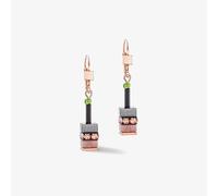Coeur De Lion Sparkling Classic Elements Rose Gold Autumn Multi Stone Dropper Earrings 4412/20-0911