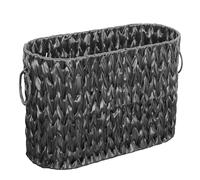 Coeusy Toilet Paper Storage Basket, Large, Black, Wicker, 6-9 Mega Rolls Capacity