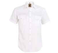 COEVALS CLUB Mens Shirts Short Sleeve Casual Push Button Plaid Suit Regular Fit Western Cowboy Pearl Snap Two Pockets Work Derss Button Up Shirts (White 5# M)
