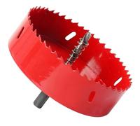 COEWUR 100mm Hole Saw M42 Bi-Metal Hole Saw for Plasterboard,Heavy Duty Hole Cutter 100mm Core Drill for Wood, Aluminum, Metals, Plastics, Acrylic Glass, Metal Sheet, Gypsum Board Drill Adapter