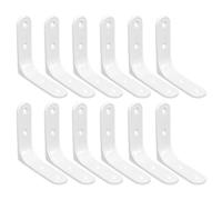 COEWUR 80mm Shelf Bracket White, 12Pk Heavy Duty Angle Bracket