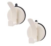 COEWUR Suction Hooks for Bathroom/Shower Heavy Duty Removable Suction Cup Hanger for Glass, Mirror, Tile, Kitchen,Sucker Hooks for Hanging Coat, 2 Pack